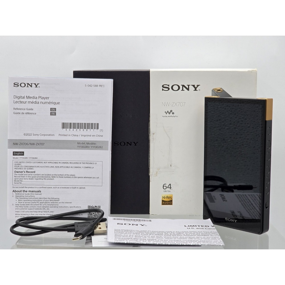 Sony Walkman NW-ZX707 Digital Media Player - FOR PARTS - Does Not Power On